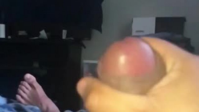 THICK THROBBING COCK SHOOTING THICK CUM !