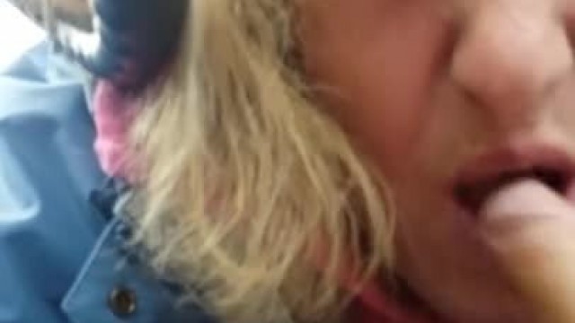 Crack Head Cum in her Mouth