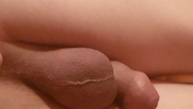 Sissy fucks ass in the bathroom