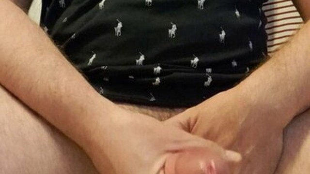 Stroking my fat dick until I cum