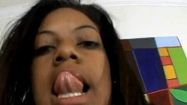 Sexy black chick takes her boyfriend's cock deep in her pussy