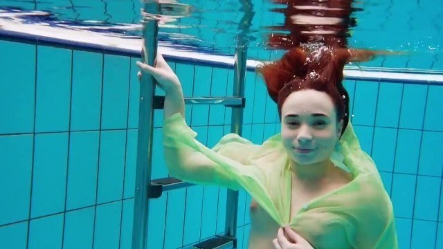 Cutest Hairiest Teenie Nina Gets Naked Underwater