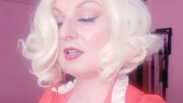 Selfie video – Femdom POV - Strap-on Fuck - Rude Dirty Talk from Latex Rubber Hot Blonde Mistress