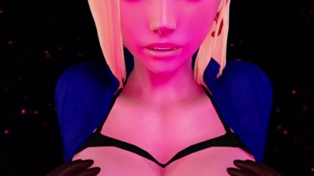 ANDROID 18 (POV - Part 1) - Black Hands Playing With Her Big Tits