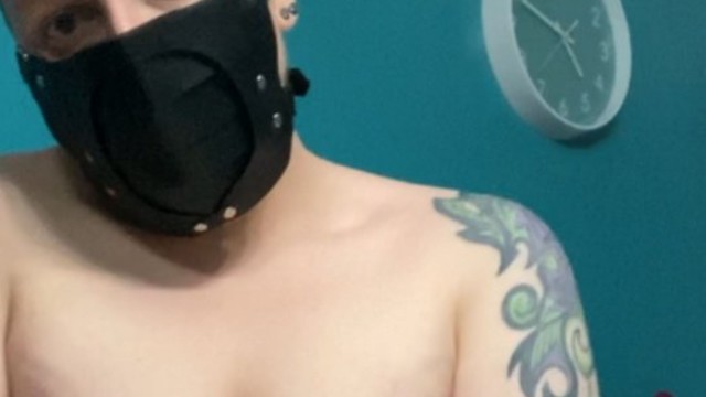 Modeling my Mask in the Nude while my bath runs